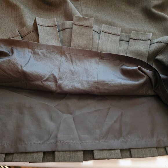 Jones Studio Brownish Gray Pleated Hem Lined Midi Skirt Plus Sz 22W - Picture 4 of 13